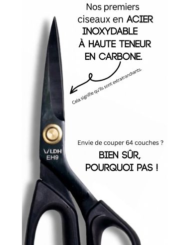 Ergonomische deluxe naaischaar 23 cm LDH