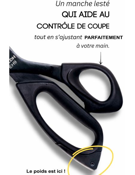Ergonomische deluxe naaischaar 23 cm LDH