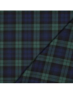 Schotse tartan stoffen - Blauw en groen