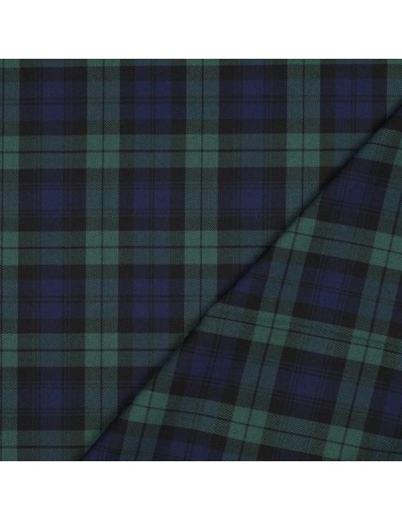 Schotse tartan stoffen - Blauw en groen