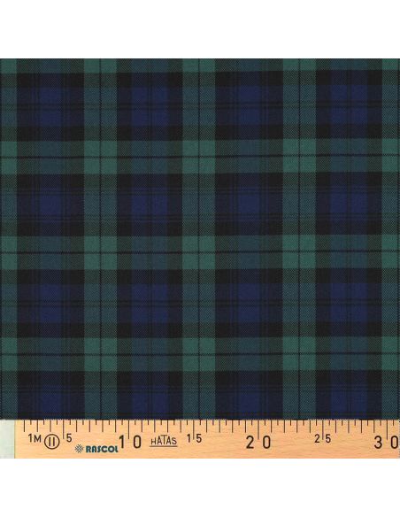 Schotse tartan stoffen - Blauw en groen