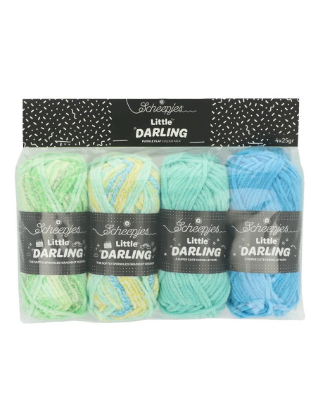 Zakje met 4 bollen Scheepjes Little Darling Sprinkled - Puddle Play
