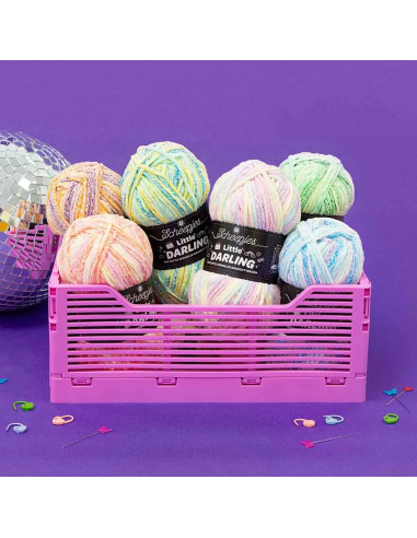 Zakje met 4 bollen Scheepjes Little Darling Sprinkled - Lollipop Lane