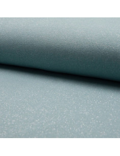 Glitterende sweatstof - Mintgroen