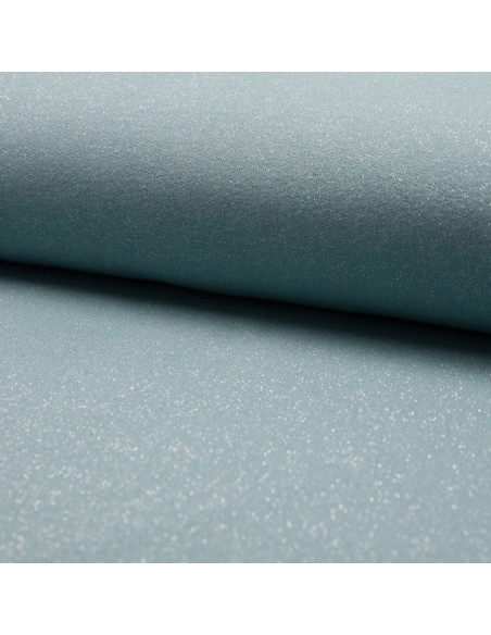 Glitterende sweatstof - Mintgroen