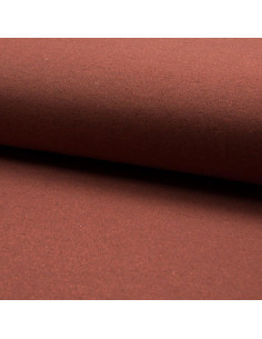 Glitter sweaterstof - Terracotta
