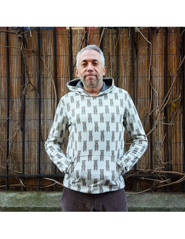 Sweatshirt patroon voor heren De Casual - Les BG
