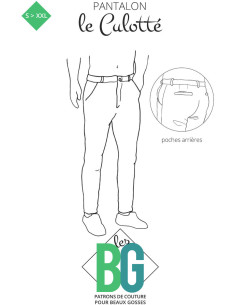 Chino broek patroon voor heren Le Culotté - Les BG