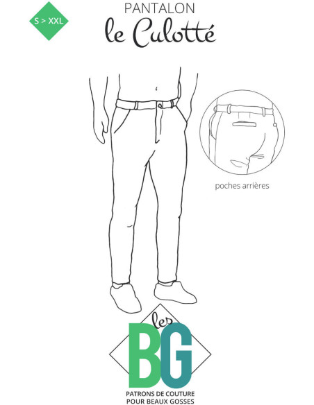 Chino broek patroon voor heren Le Culotté - Les BG