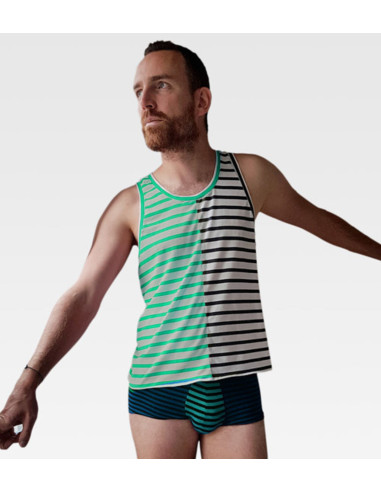 Boxershort- en tanktop-patroon voor heren L'Audacieux - Les BG