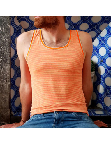 Boxershort- en tanktop-patroon voor heren L'Audacieux - Les BG