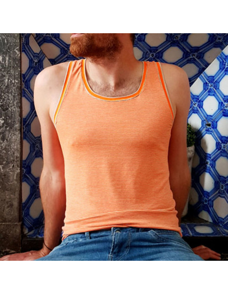 Boxershort- en tanktop-patroon voor heren L'Audacieux - Les BG