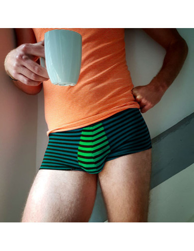 Boxershort- en tanktop-patroon voor heren L'Audacieux - Les BG