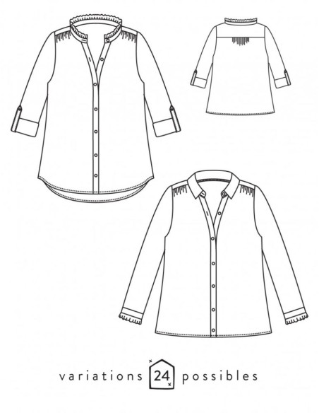 Azur blouse of jurk patroon - Atelier Scämmit