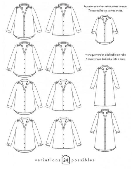 Azur blouse of jurk patroon - Atelier Scämmit