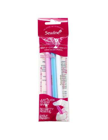 Lot de 3 crayons à craie couleur mixte pour tissu
