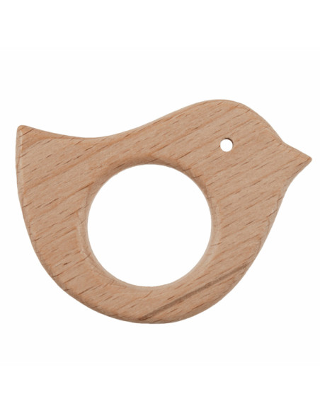 Houten bijtring - Vogel