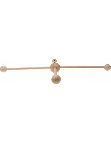Houten mobiel voor baby - 4 armen