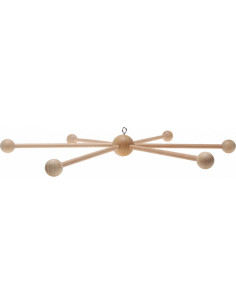 Houten mobiel voor baby - 6 takken 2