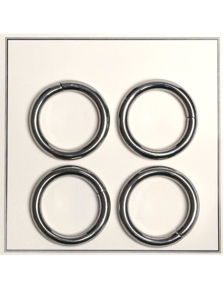 Gebroken ringen voor tassen 30 mm - Zilver