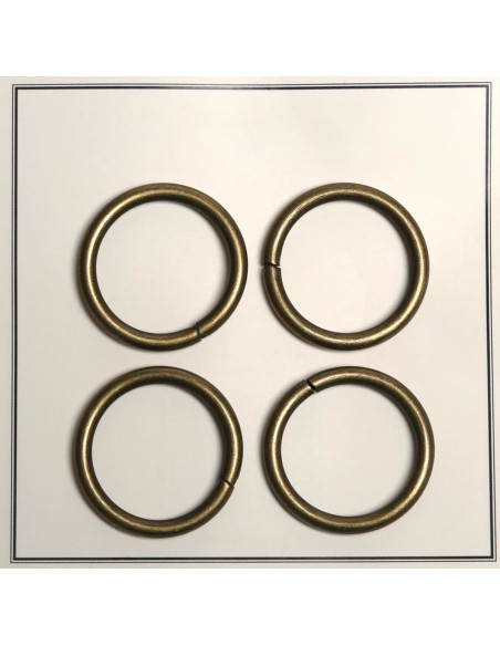 Gebroken ringen voor tassen 30 mm - Brons