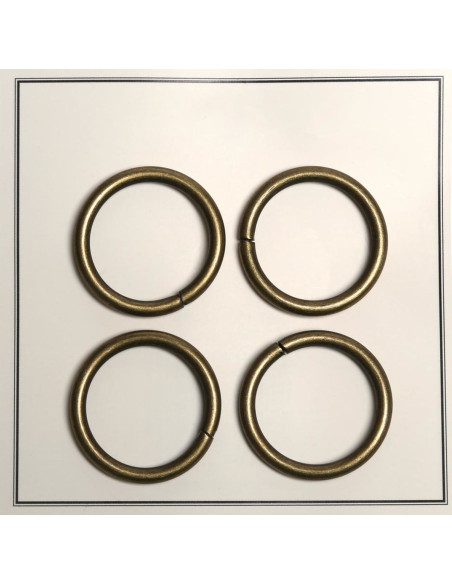Gebroken ringen voor tassen 28 mm - Brons