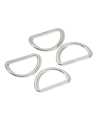 Doos met 4 D-ringen - Zilver 30 mm