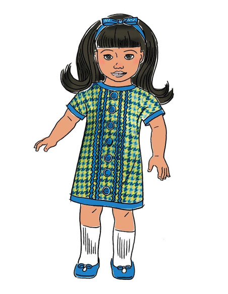 Patroon voor poppenkleding 46 cm - Butterick 6645