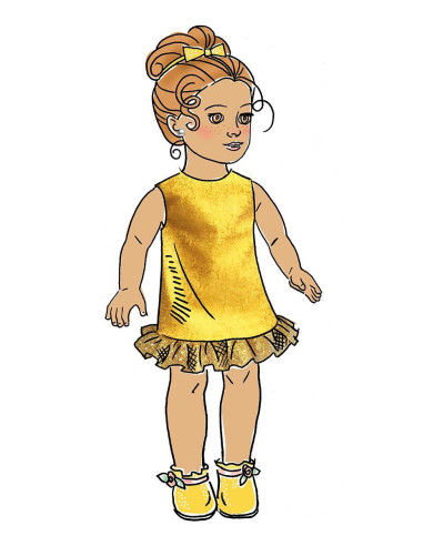 Patroon voor poppenkleding 46 cm - Butterick 6645