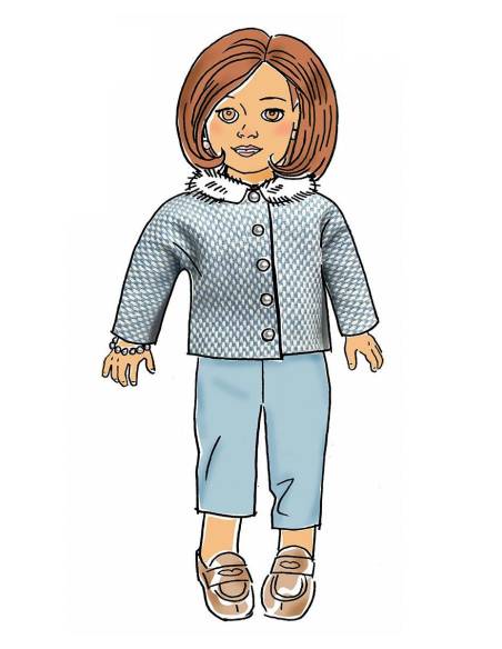 Patroon voor poppenkleding 46 cm - Butterick 6645