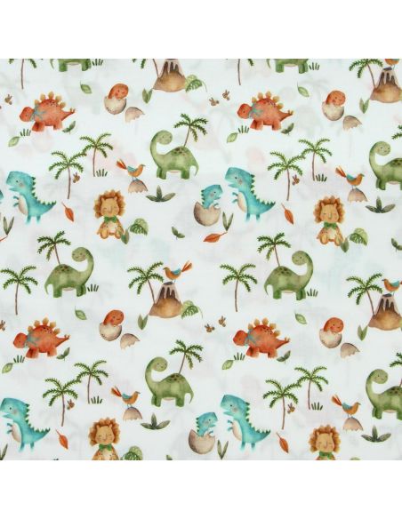 Tissu double gaze imprimé - Dinus