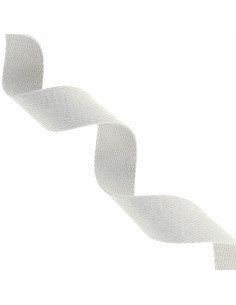Glitterende katoenen riem voor tas - Wit
