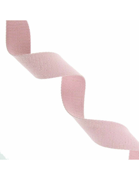 Glitterende katoenen riem voor tas - Roze