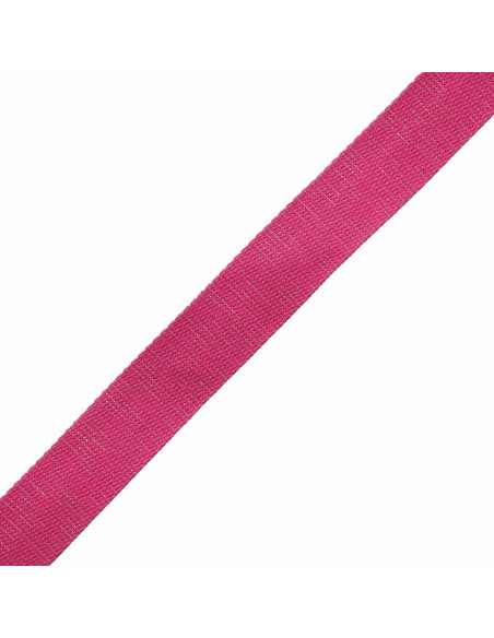 Glanzende katoenen riem voor tas - Fuchsia