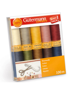Set van 10 Gütermann katoenen naaigaren - Herfst