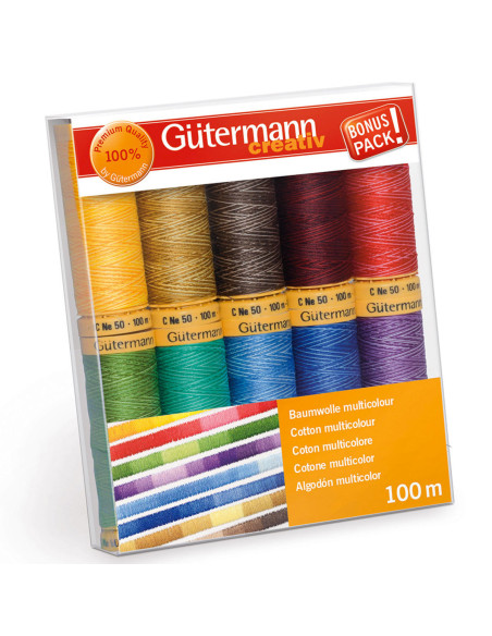 Set van 10 Gütermann katoenen naaigaren - Multicolor