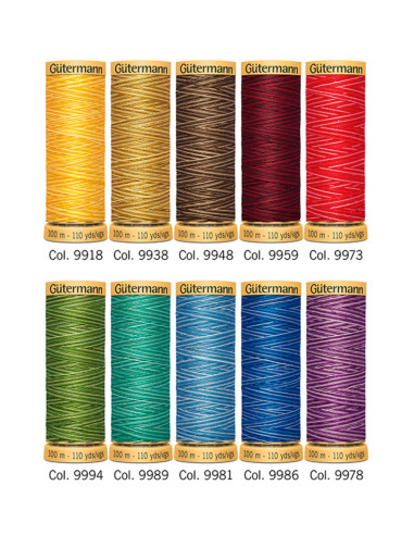 Set van 10 Gütermann katoenen naaigaren - Multicolor