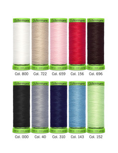 Set van 10 Gütermann polyester naaigaren - Extra fijn 2
