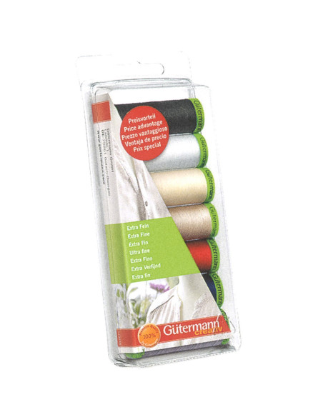 Set van 7 Gütermann polyester naaigaren - Extra fijn