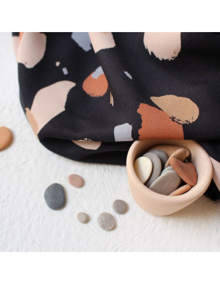 Viscose stof Granito Night - Atelier Brunette