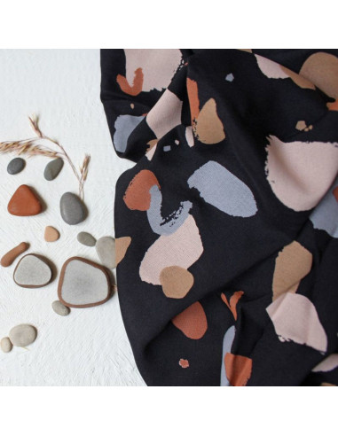 Viscose stof Granito Night - Atelier Brunette