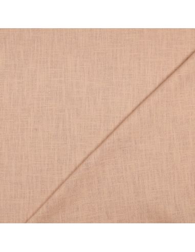 Tissu lin coton lavé - Nude