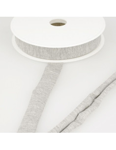 Viscose tricot biais - Muisgrijs