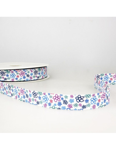Bias bloemen - Blauw
