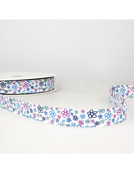 Bias bloemen - Blauw
