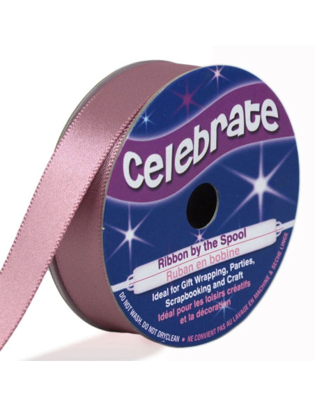 Satijnen lint Celebrate oudroze - 13 mm x 6 meter