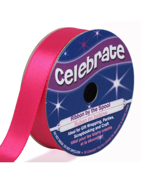 Celebrate satijnen lint fuchsia - 13 mm x 6 meter