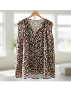 Tissu viscose Myosotis - Roux 2