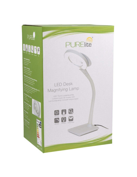 LED-tafellamp met loep Purelite