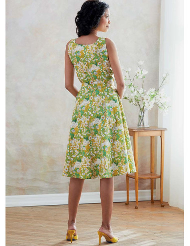 Jurkpatroon, riem en handtas - Butterick 6674
